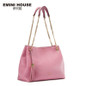 EMINI HOUSE Luxury Tassels Chain Bag Genuine Leather Women Shoulder Bag Crossbody Bags For Women Cow Leather Ladies Bags