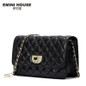 EMINI HOUSE Diamond Lattice Sheepskin Chain Bag Women Shoulder Bags Crossbody Bags For Women Genuine Leather Messenger Mini Bag