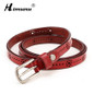 HIMUNU New Fashion Summer Style Genuine Leather Belt For Women Pin Buckle Waist female Dress Belts Hollow Out Design Women Belt