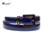 Himunu Fashion Genuine Leather Belt for Women Pin Buckle Cowhide Leather Jeans Girdles Waist Belts Female