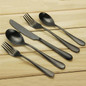 High-grade Rose Gold Matte Black Gold Stainless Steel Flatware Set Dinnerware Cutlery
