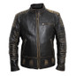 MAPLESTEED Motorcycle Leather Jacket Men Vintage Genuine Leather Jacket 100% Cowhide Punk Leather Jackets Motor Biker Coat 090
