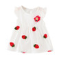 2017 New Baby Dress For Girls Newborn Summer Baby Girl Sleeve Flower Strawberry Cotton Dresses Kids Infant Clothes Vestidos Dres