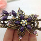 LNRRABC Vintage Elegant Flower Hair Clip Crystal Hairpin Barrette Hair Accessories Gift acessorio para cabelo Hair Claws
