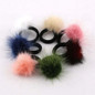 LNRRABC Kids Girls Elastic Hair Bands Hair Clip Faux Fur Mink Ball Headbands Baby Hairband Women Headwear Hair Accessories