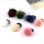 LNRRABC Kids Girls Elastic Hair Bands Hair Clip Faux Fur Mink Ball Headbands Baby Hairband Women Headwear Hair Accessories