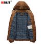 LKBEST 2017 New Arrival Winter Men Coat Windproof Breathable Warm men's Jacket Casual Clothing thickening hooded Outwear (PW620)