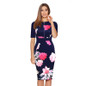 Fantaist 2017 Summer Dress Women Costume Vestidos Mujer Vintage Elegant Floral Print Patchwork Sexy Wedding Work Sheath Dress