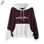 2017 Fashion Womens Hoodies Sweatshirts Letters Long Sleeve Hoodie Sweatshirt Hooded Pullover Tops Blouse oversized hoodie
