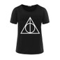 2017 Fashion Women clothing BANVTX37 T shirts Print Tee Triangle circle Geometric 3 Color T-shirt Female tops
