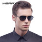 MERRY'S Men Classic Brand Sun glasses Luxury Aluminum Polarized EMI Defending Coating Lens Driving Shades S'8371