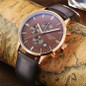 Mens Watches Top Brand Luxury GUANQIN Men Military Sport Luminous Wristwatch Chronograph Leather Quartz Watch relogio masculino