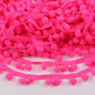 FENGRISE Lace Fabric 5 yard 1cm Sewing Accessories Pompom Trim Pom Pom Decoration Tassel Ball Fringe Ribbon DIY Material Apparel