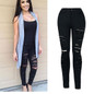 Female Boyfriend Hole Ripped Jeans Women Black Skinny Pants Cool Denim Vintage Pencil Jeans For Girl Mid Waist Casual Pants