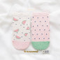 2017 new spring summer women socks 2 pair gift box cotton cartoon print creative fashion short socks for women
