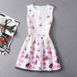 2017 New Spring Summer Autumn Vintage Dress Print Floral Slim Sleeveless Vest Dresses Big Size Women Party Vestidos De Festa