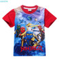 2017 Summer Children's Clothing Baby Boys Girls T-shirt moana batman Ninja Ninjago Cartoon Trolls T-shirt Kids Tops Tees T Shirt