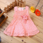 2017 Summer Baby Dresses Girl Princess Dress Flower Toddler Infant Newborn Baby Girls Party Wedding Dress Baby Lace Dress Brand