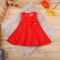 2017 Summer Baby Dresses Girl Princess Dress Flower Toddler Infant Newborn Baby Girls Party Wedding Dress Baby Lace Dress Brand