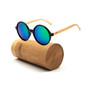 LongKeeper New fashion Products Men Women Glass Bamboo Sunglasses au Retro Vintage Wood Lens Wooden Frame Handmade 1527