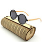 LongKeeper New fashion Products Men Women Glass Bamboo Sunglasses au Retro Vintage Wood Lens Wooden Frame Handmade 1527