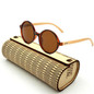LongKeeper New fashion Products Men Women Glass Bamboo Sunglasses au Retro Vintage Wood Lens Wooden Frame Handmade 1527