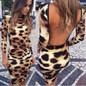 Casual Autumn Leopard 2017 Dress Women Long Sleeve Sexy Summer Dress Sheath Bodycon for Woman Clothes Evening Party Vintage