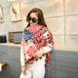 cashmere scarf women za winter plaid blanket scarf women worsted cashmere acrylic wrap shawls female knitted pashmina scarf