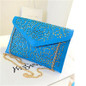 2017 Vintage Hollow Out Envelope Bag Small Women Leather Crossbody bag For girl Shoulder bag Messenger bag Clutch Handbag Purses