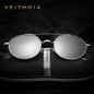 2017 VEITHDIA Brand Round Fashion Men Sun Glasses Polarized Mirror Coating Sunglasses Male Eyewear For Women gafas oculos VT3617