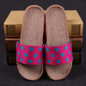 2017 Summer Unisex New Linen Slippers Couples Bedroom Indoor Shoes Anti-skid slippers