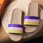 2017 Summer Unisex New Linen Slippers Couples Bedroom Indoor Shoes Anti-skid slippers
