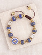 Lapis Tibetan Om Bracelet