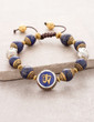 Lapis Tibetan Om Bracelet