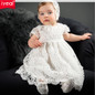 IYEAL 2017 New 1 Year Birthday Baby Girl Dresses For Baptism Infant Princess Lace Christening Gown Newborn Toddler Bebes Clothes