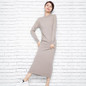 Autumn/Winter elegant women office dress 2017 fashion o-neck long sweater women knitted slim cashmere wool long sleeve pullovers
