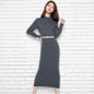 Autumn/Winter elegant women office dress 2017 fashion o-neck long sweater women knitted slim cashmere wool long sleeve pullovers