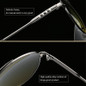 2017 High Quality Green Lens Night Driving Sunglasses Men Metal Frame Vintage Night Vision Goggles Brand Men's Sun Glasses UV400