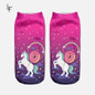 2017 Harajuku 3D Print Unicorn Socks Women Kawaii Ankle Licorne Chaussette Femme Calcetines Mujer Cute Emoji Art Socks ws66