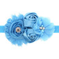2017 Hair Bands Accessories Lovely Kids Girls Lace Sunflower Two Rose Flowers Pearl Rhinestone Hairband Headband