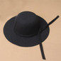 Bowknot Cap Bowler Hat Girls Felt Cap Vintage Fedora Fashion Kids Wide Brim Soft Wool Hat Lovely Style