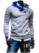 2017 New Autumn Hoodies Brand Men Letter Leisure Sweatshirt Male Hoody Hip Hop veiled button Hoodie Mens Pullover XXXL