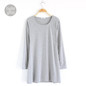 2017 New Fashion Clothes Spring Women Dress 100% Cotton  Autumn Winter Dress Female Long Sleeve Dress O-Neck Woolen Dresses A006