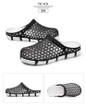 2017 NEW men's fashion hollow out sandals mens EVA hole hole shoes Men's beach shoes slippers clogs Male garden shoes size 39-45