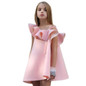 2017 Ruffles Girls Dresses Sweet Princess Dress Baby Kids Girl Clothing Wedding Party Dresses Children Clothing Pink Vestidos F2
