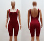 2017 Rompers Womens Jumpsuit Overalls Bodysuit Combinaison Femme Sexy Skinny Sleeveless Backless Bodycon Jumpsuit Women Playsuit
