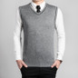 casual wool sweater vest 2016 autumn winter new fashion mens v neck men sleeveless knitted vest waistcoats male outerwear tops