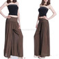 Casual Womens Elastic Waist Loose Long Culottes Wide Leg Pant Trouser Sweatpants