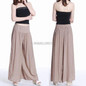 Casual Womens Elastic Waist Loose Long Culottes Wide Leg Pant Trouser Sweatpants