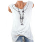 Casual Women Blouse Summer Clothes Sleeveless Loose 5XL Plus Large Size Solid Tops Tee Shirts Blouses WS6921Z